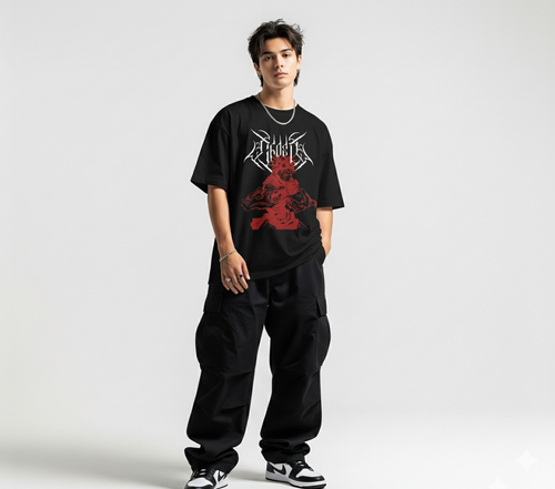 Choso Oversized Tee Black