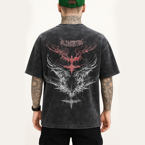 A1 Oversized Acid Washed Tee