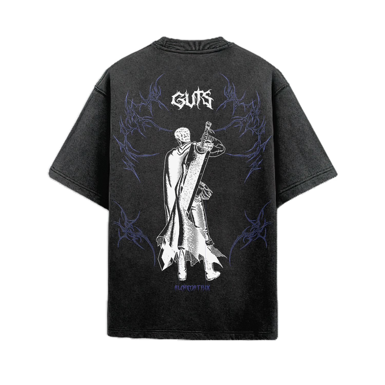 Guts Acid Washed Oversized Tee