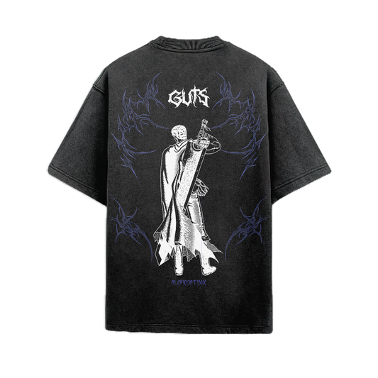 Guts Acid Washed Oversized Tee