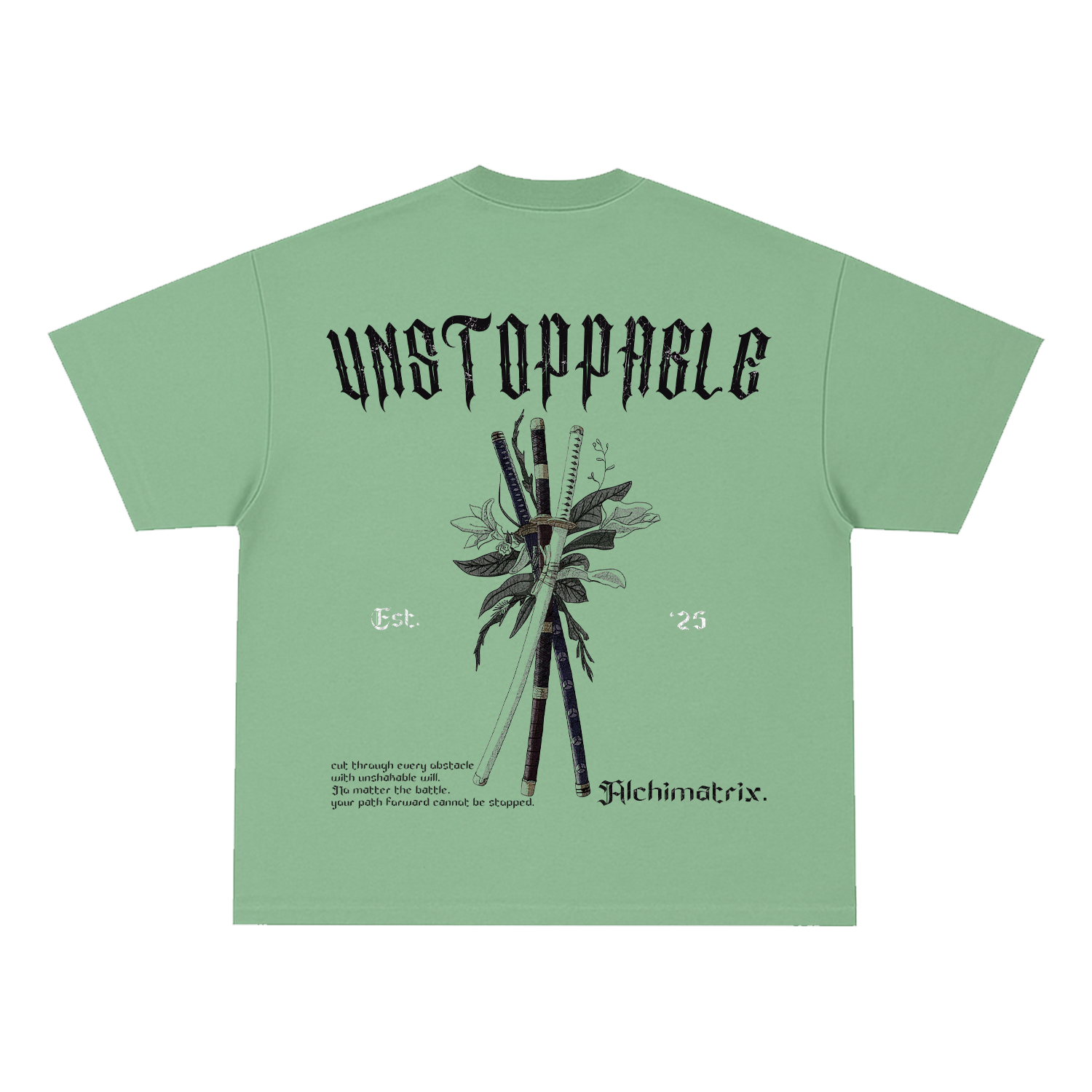 Zoro-Unstoppable Terry Heavyweight Oversized Tee