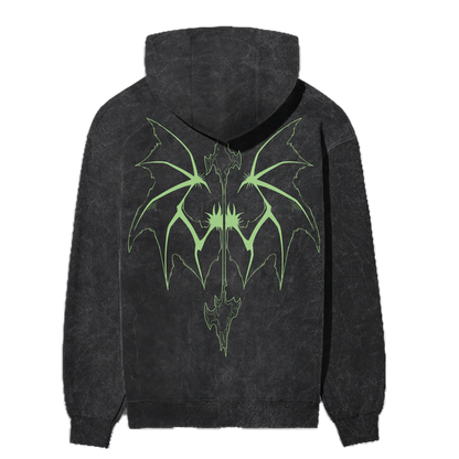 Ulquiorra Cifer Acid Washed Hoodie