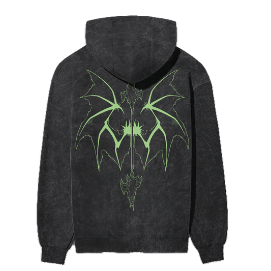 Ulquiorra Cifer Acid Washed Hoodie