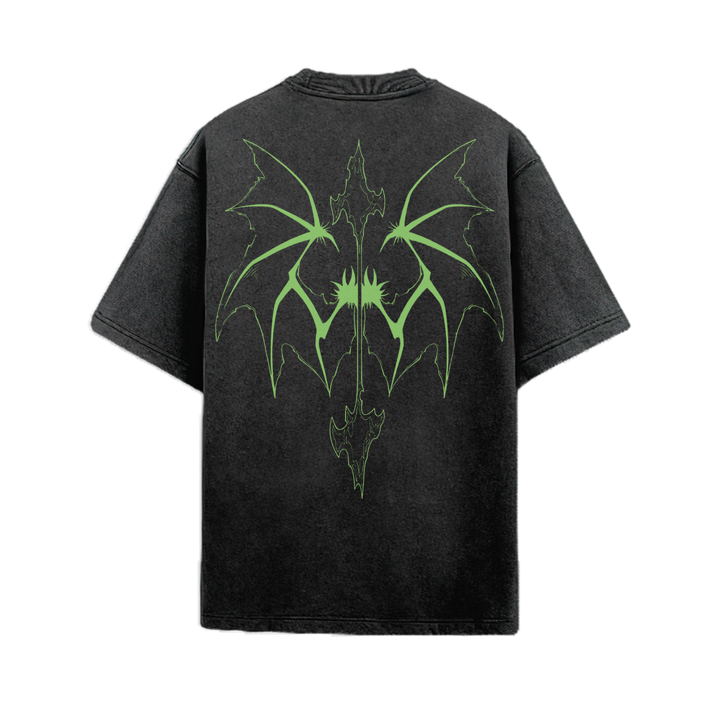 Ulquiorra Cifer Acid Washed Oversized Tee