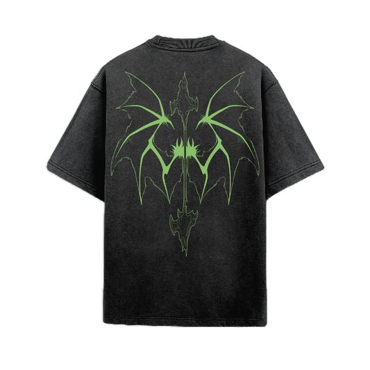 Ulquiorra Cifer Acid Washed Oversized Tee