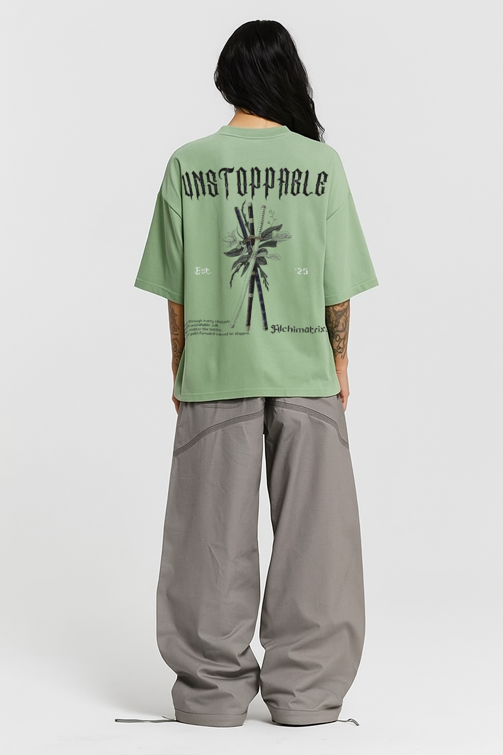 Zoro-Unstoppable Terry Heavyweight Oversized Tee